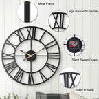 Large Industrial Wall Clock - Image 8