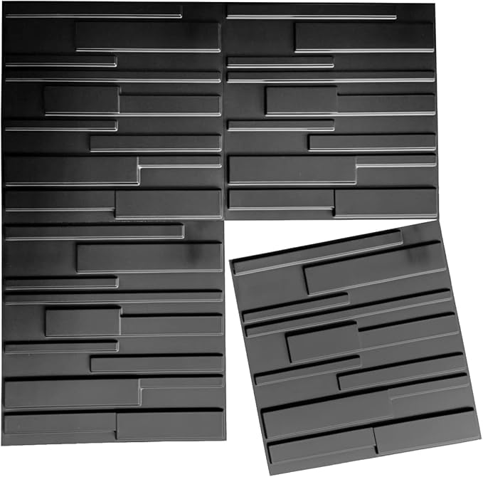 Art3d Decorative 3D Wall Panels 12 Pack 19.7" x 19.7" Creative Wall Panel - Image 6