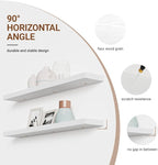 Heimlove Floating Shelves for Wall 48 Inches Long, 9.3" Deep White Floating - Image 5