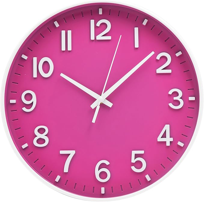HZDHCLH Wall Clocks Battery Operated 12 inch Silent Non Ticking Modern Wall by HZDHCLH