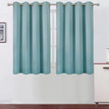 LEMOMO Stone Blue Thermal Blackout Curtains/52 x 45 Inch/Set of 2 Panels Room by Lemomo