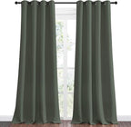 NICETOWN Dark Mallard Blackout Draperies Curtains, 55 inches Wide by 108 inches - Image 2