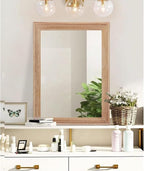 AAZZKANG Rustic Mirrors for Wall Rectangle Wooden Frame Hanging Mirror for - Image 4