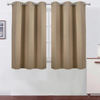 LEMOMO Natural Blackout Curtains 42 x 54 Inch Length Set of 2 Panels Grommet by Lemomo
