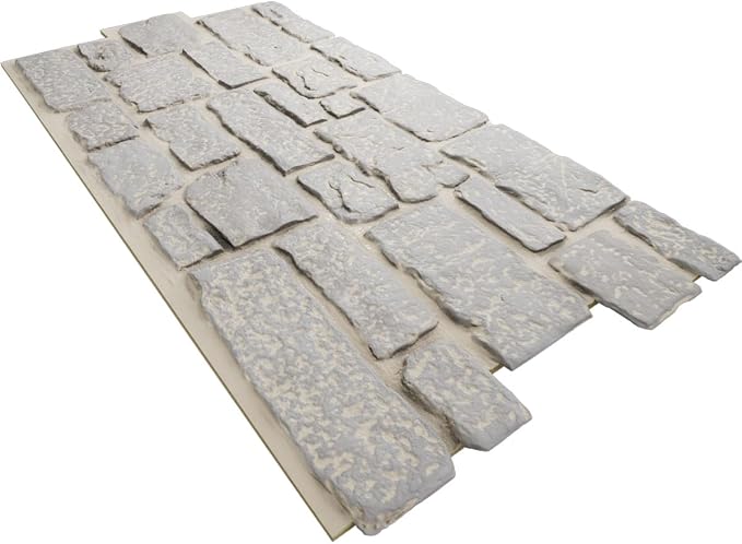 EverStone Cobblestone Faux Stone Panel, Birch Color - Image 6