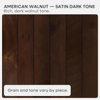 Homeforia 48 inch Walnut Floating Shelf, High End Solid Real Wood Large 48inch - Image 8