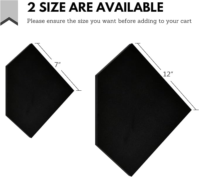 WELLAND 12-Inch Black Floating Corner Shelves Set of 2, Wall Mounted Storage - Image 7