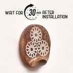 Indian Shelf 6 Lb- 6 Pieces Decorative Wood Adhesive Wall Hooks–Boho Peel and - Image 3