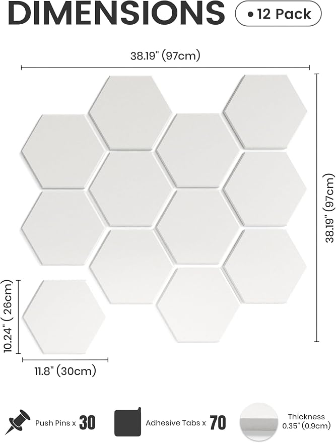 Fluxynara Hexagon Cork Board Alternative - Image 2