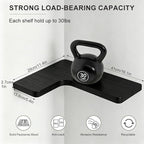 Floating Corner Shelves, Wall Shelf Set of 3, Shelves - Image 2
