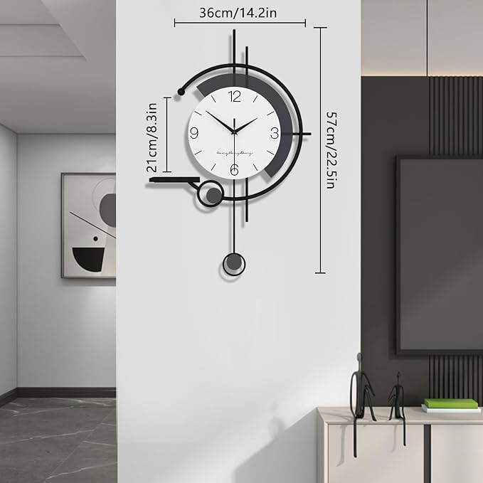 Modern Wall Clock Large Minimalist Decorative Wall Clocks Creativity Silent Non - Image 6