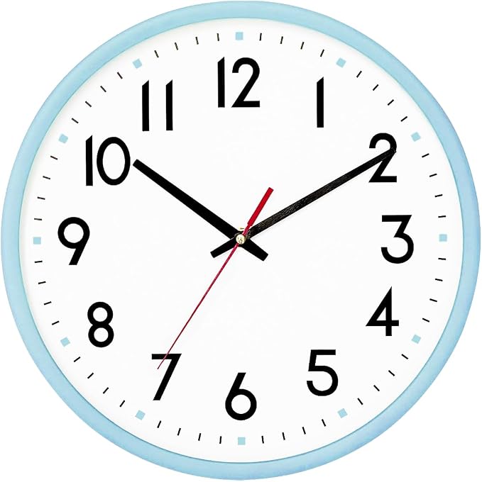 HZDHCLH Wall Clock Silent Wall Clocks Battery Operated 12 Inch Modern Non by HZDHCLH