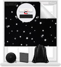 Magnetic Blackout Shades Temporary Blackout Curtains 100% Blackout Blind Window by BirdNest