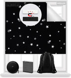 Magnetic Blackout Shades Temporary Blackout Curtains 100% Blackout Blind Window by BirdNest