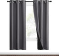 NICETOWN Grey Full Shade Curtain Panels, Pair of Thermal Insulated & Energy by NICETOWN