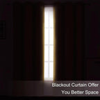 LEMOMO Mustard Yellow Thermal Blackout Curtains/52 x 45 Inch/Set of 2 Panels - Image 3