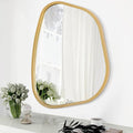 Irregular Asymmetrical Mirror Wall Mounted, Unique Vanity Mirror, Shaped by HLFMVWE