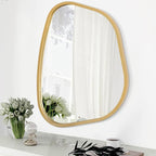 Irregular Asymmetrical Mirror Wall Mounted, Unique Vanity Mirror, Shaped by HLFMVWE