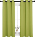 NICETOWN Green Blackout Curtains Window Panels, Window Treatment Thermal by NICETOWN
