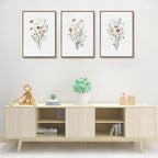 KISSFOX Framed Wildflower Wall Art Floral Canvas Wall Art Flower Pictures Wall - Image 2