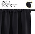 NICETOWN Black Blackout Curtain Blinds - Image 2