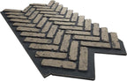 EverStone Herringbone Faux Brick Panel, 46 1/2"W x 25 1/4"H x 1"D, Ash Color - Image 6