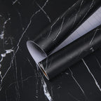 practicalWs 23.6''×118'' Marble Contact Paper Black/White Peel and Stick - Image 3