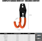Garage Hooks, 6 Pack Small Round Wall Hooks - Image 2