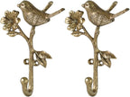 SOFFEE DESIGN 2pcs Metal Gold Coat Hooks by SOFFEEDESIGN