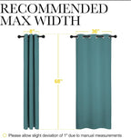 NICETOWN Kitchen Blackout Curtains 48 inches Long, Thermal Insulated Solid - Image 7