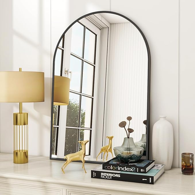 VooBang Arched Wall Mirror, 24 x 36 inch Arch Bathroom Mirror, Wall Mounted by VooBang