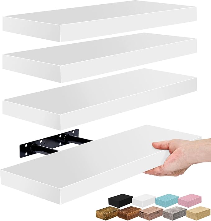 Sorbus Floating Shelves for Wall – 16 Inch Floating Shelf for Kitchen, Living by Sorbus