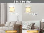 GOODATE Plug in Wall Sconces - Image 6
