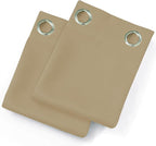 LEMOMO Beige Thermal Blackout Curtains/42 x 72 Inch/Set of 2 Panels Room - Image 9