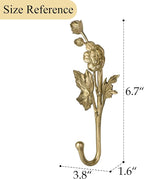 SOFFEE DESIGN 2pcs Metal Gold Coat Hooks - Image 4