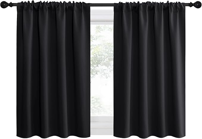 NICETOWN Halloween Kitchen Window Curtains Over Sink, Energy Smart Decoration - Image 2