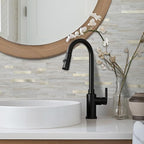 AULIGET 2 Sheets Faux Stone Peel and Stick Backsplash - Image 4