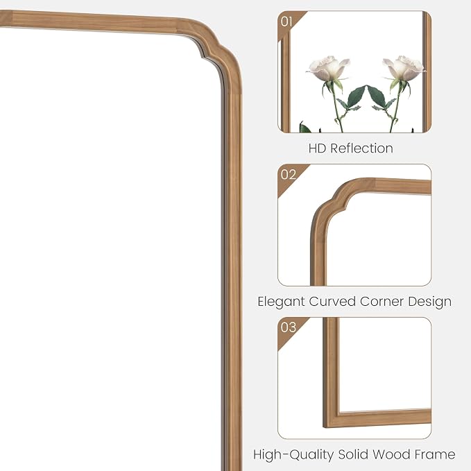 WallBeyond Wood Bathroom Mirrors - Image 4