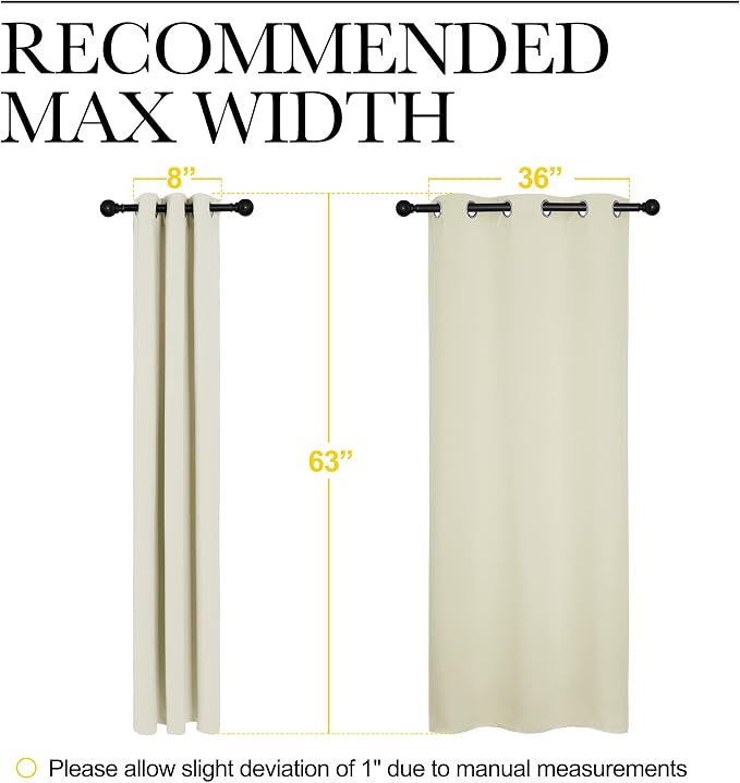 NICETOWN Kitchen Curtains for Decoration, Thermal Insulated Grommet Room - Image 6