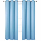 LEMOMO Sky Blue Thermal Blackout Curtains/42 x 84 Inch/Set of 2 Panels Room - Image 2