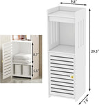 Narrow Bathroom Storage Cabinet, 4-Tier Slim Organizer - Image 3