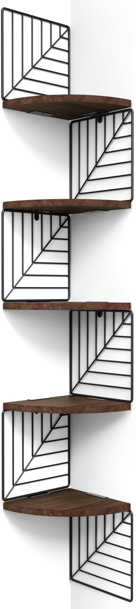 Love-KANKEI Corner Shelf Wall Mount of 5 Tier, Rustic Wood Floating Shelves by Love-KANKEI