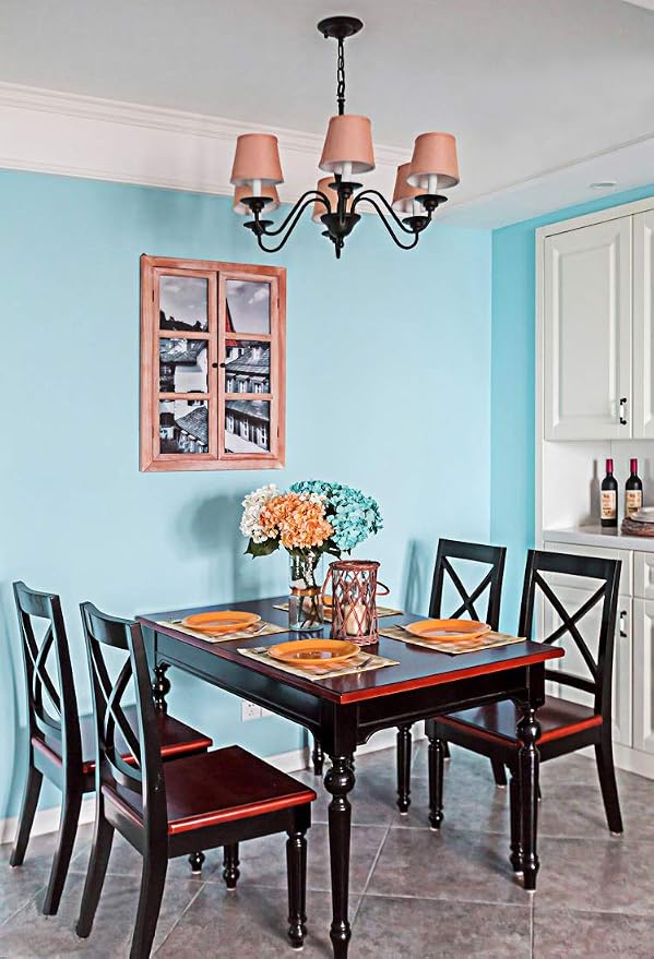 118"x17.7" Teal Peel and Stick Wallpaper Solid Color Teal Contact Paper - Image 6