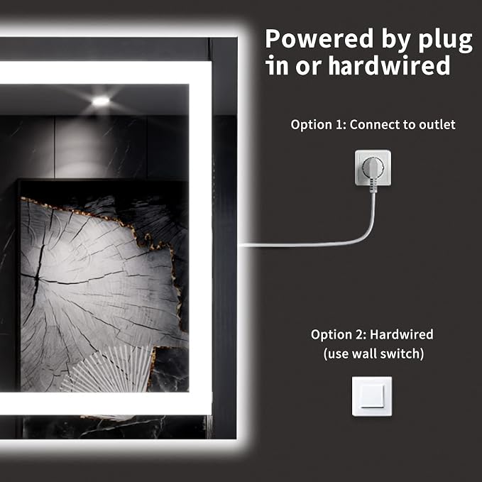 LOAAO 60X30 LED Bathroom Mirror - Image 7