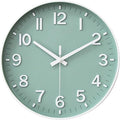 HZDHCLH Wall Clocks Battery Operated, Wall Clock Green, 10 inch Wall Clock by HZDHCLH