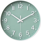 HZDHCLH Wall Clocks Battery Operated, Wall Clock Green, 10 inch Wall Clock by HZDHCLH
