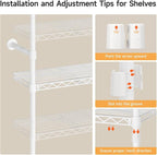 ONBRILL H1 Plus Expandable Wall Mounted Closet System, 2FT-3.3FT Closet - Image 7