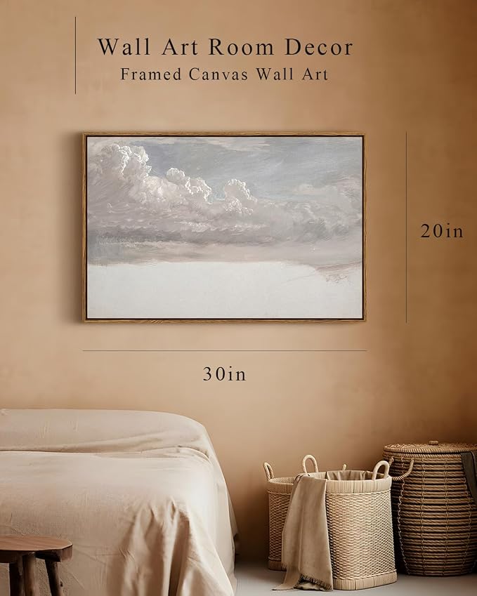 InSimSea Framed Canvas Wall Art Vintage Decor, Home Decor Classical Oil - Image 4