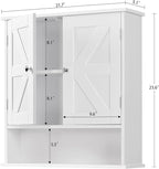 TEENFON Bathroom Wall Cabinet, Bathroom Cabinet - Image 3