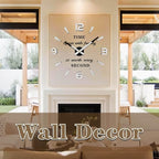 VANGOLD Large 3D Wall Clock DIY Wall Decoration Clock - Image 2
